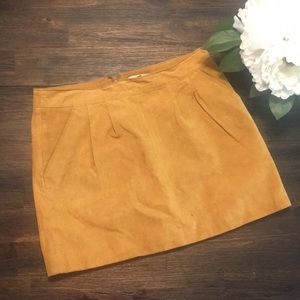 Chic Suede Mini Skirt